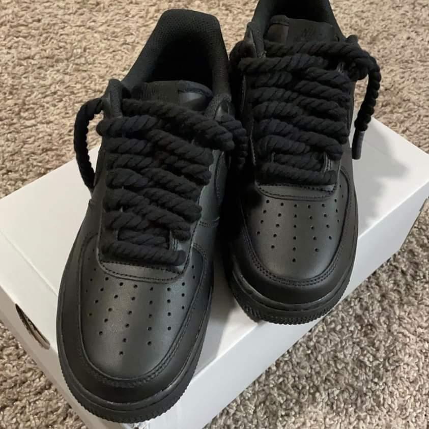 Black Rope Lace Air Force 1 “Jiink Customs” Jiink Clothing
